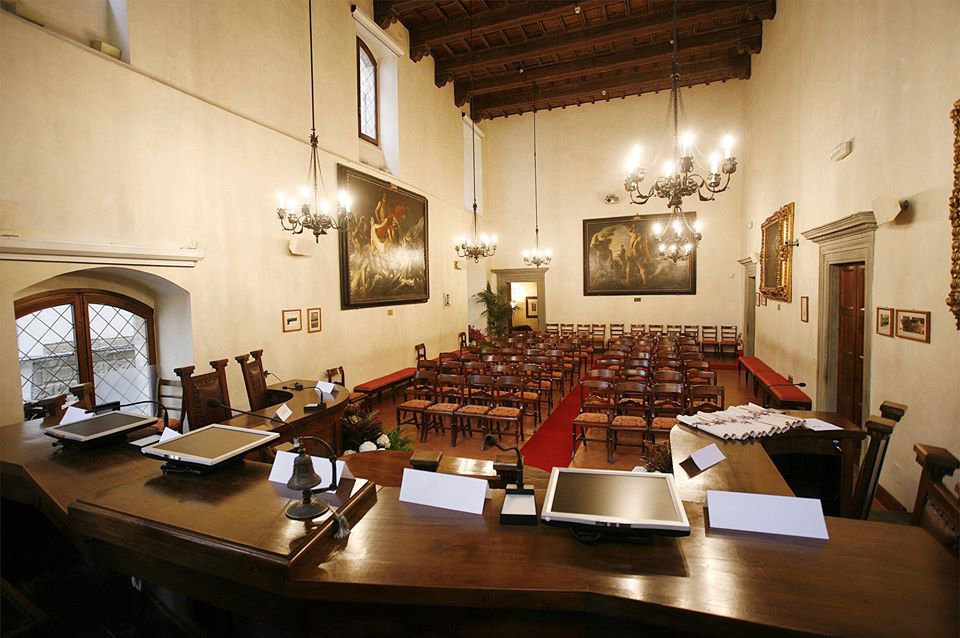 Sala delle adunanze dell’Accademia dei Georgofili a Firenze