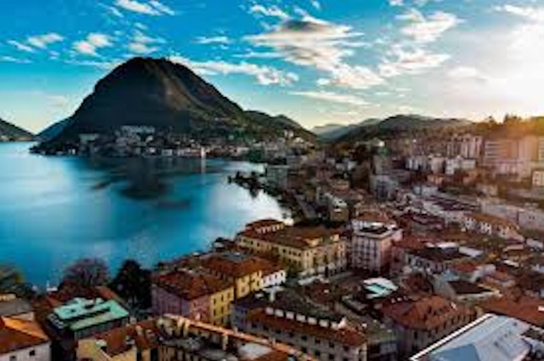 veduta di Lugano, Svizzera