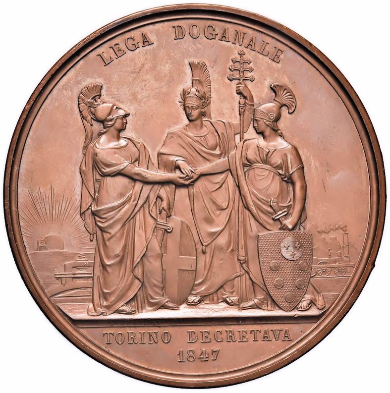Moneta celebrativa della Lega Doganale Italiana