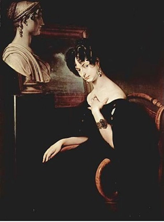 Cristina di Belgioioso, ritratta da Francesco Hayez
