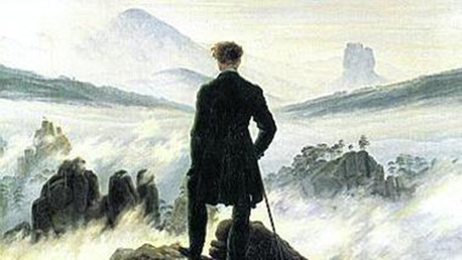 2Viaggiatore sul mare di nebbia, Caspar David Friedrich