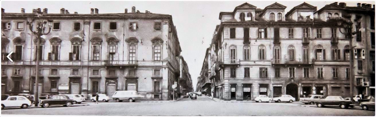 Il ghetto nuovo di Torino in Piazza Carlina angolo Via Maria Vittoria (a destra nell’immagine)