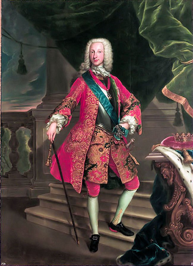 Carlo di Borbone (1716-1788) in carica come re di Napoli dal 1734 al 1759