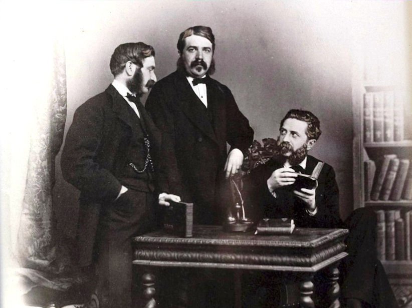I tre fratelli Emilio, Giovanni ed Enrico Visconti Venosta