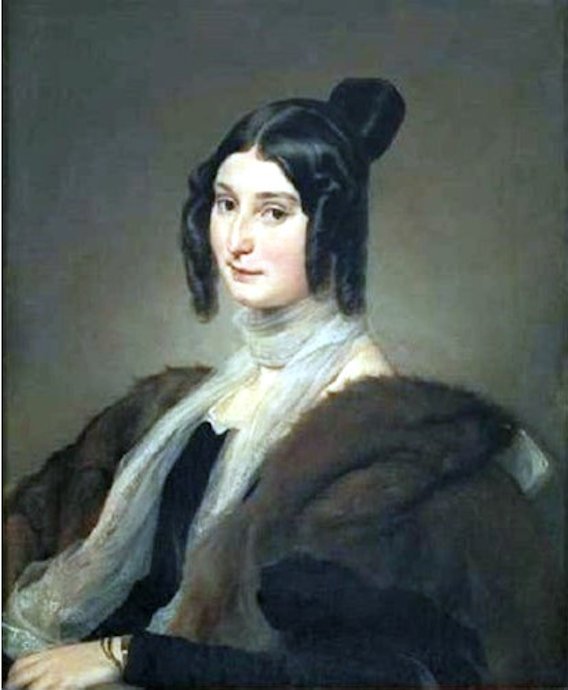 Clara Maffei nel ritratto di Francesco Hayez