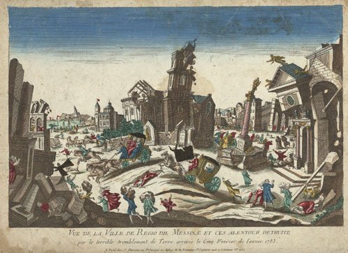 Febbraio 1783, un terremoto di magnetudo 7.1 rade al suolo Reggio Calabria e Messina