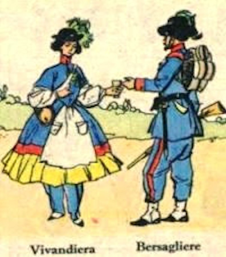 La bella Gigogin nelle vesti di vivandiera