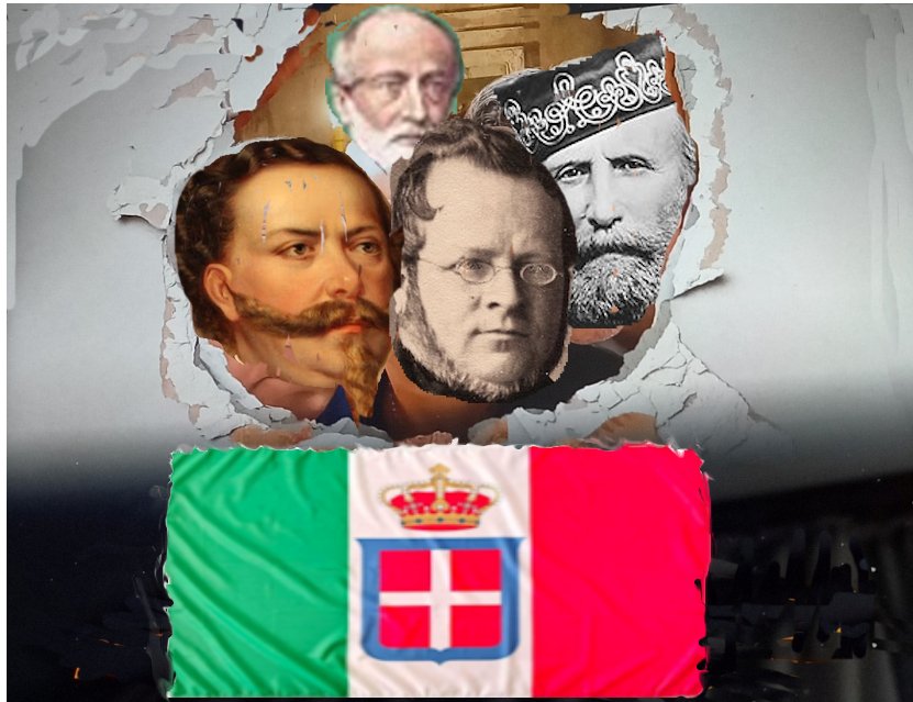 PADRI DELLA PATRIA CON BANDIERA