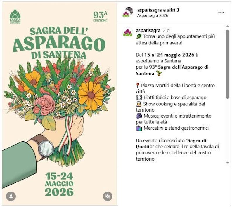 Sagra dell'asparago 2026